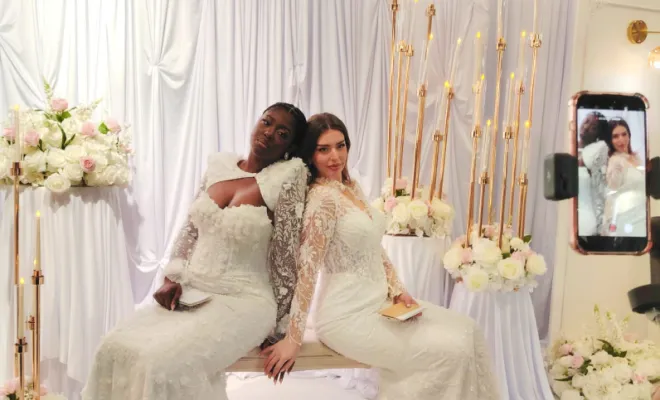 décoration coin mariés ou coin photo mariage 