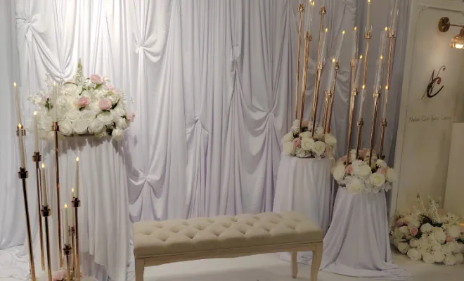 décoration coin mariés ou coin photo mariage